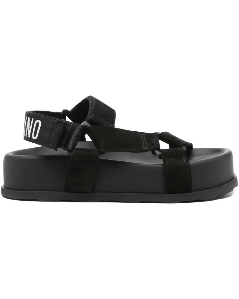 Moschino platform strap sandals - Schwarz Schwarz