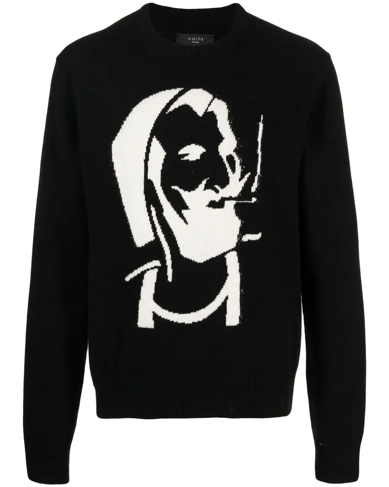 Amiri Pullover mit Intarsienmuster - Schwarz Schwarz