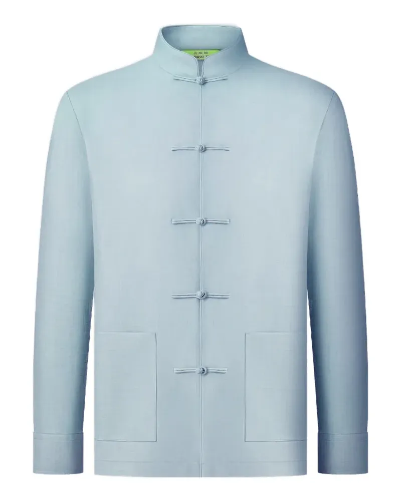 Shanghai Tang Langärmeliges Hemd - Blau Blau