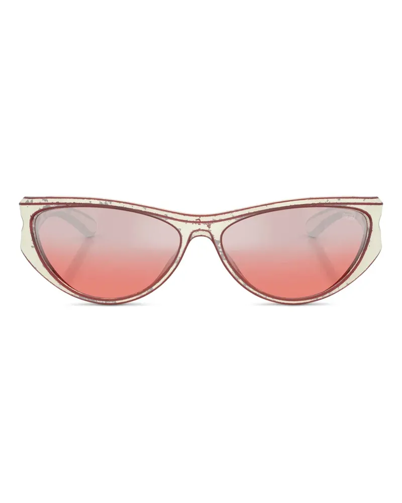 Diesel Klassische Cat-Eye-Sonnenbrille - Rot Rot
