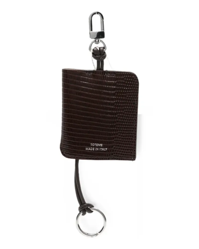 Totême leather keyring - Braun Braun