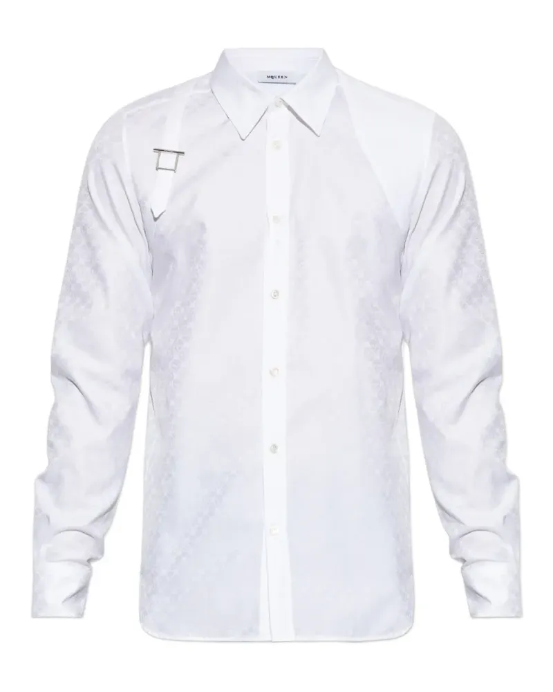 Alexander McQueen monogram harness shirt - Weiß Weiß