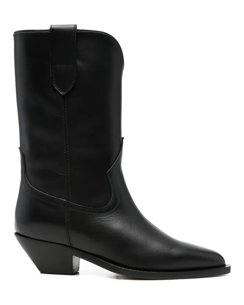 Via Roma 15 panelled ankle-length boots - Schwarz Schwarz