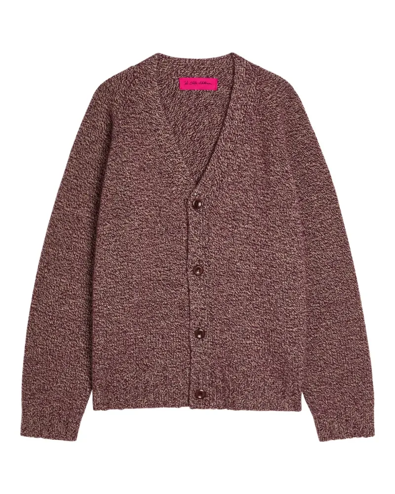 The Elder Statesman Oak Marl button V-neck cardigan - Rot Rot