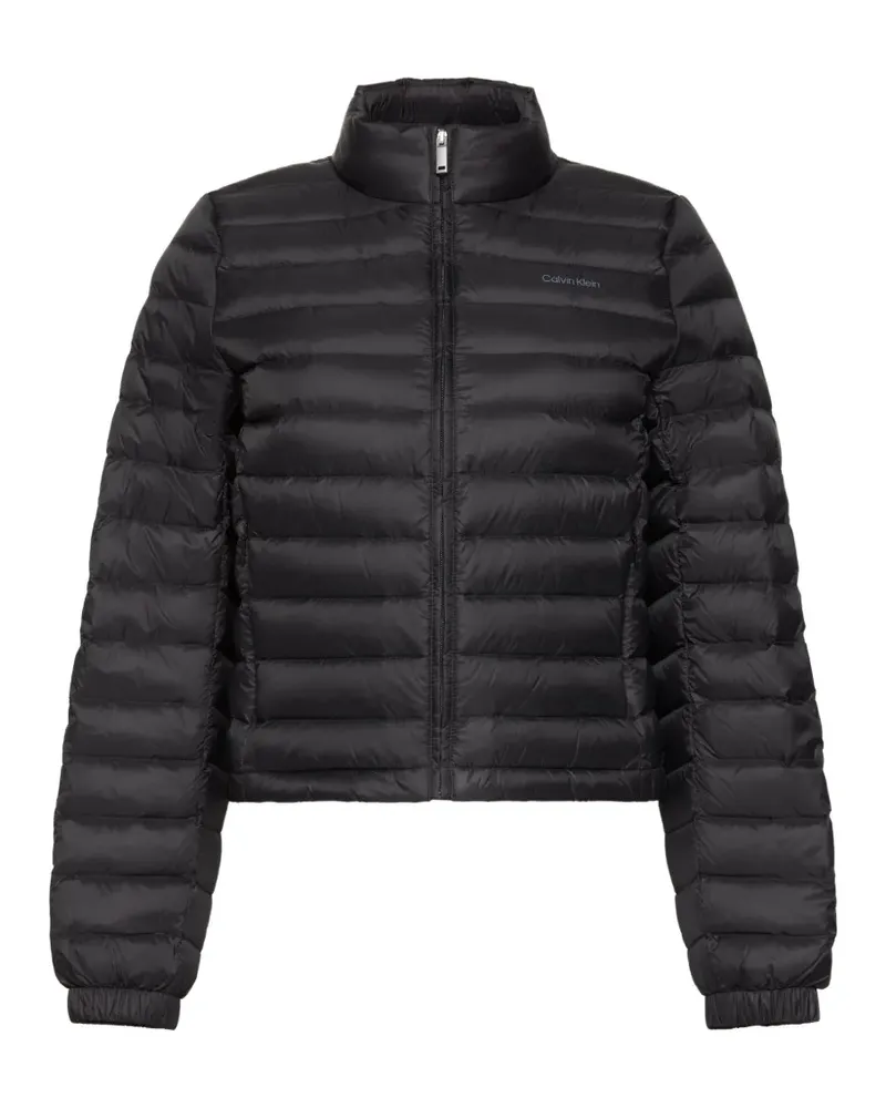 Calvin Klein logo-print puffer jacket - Schwarz Schwarz