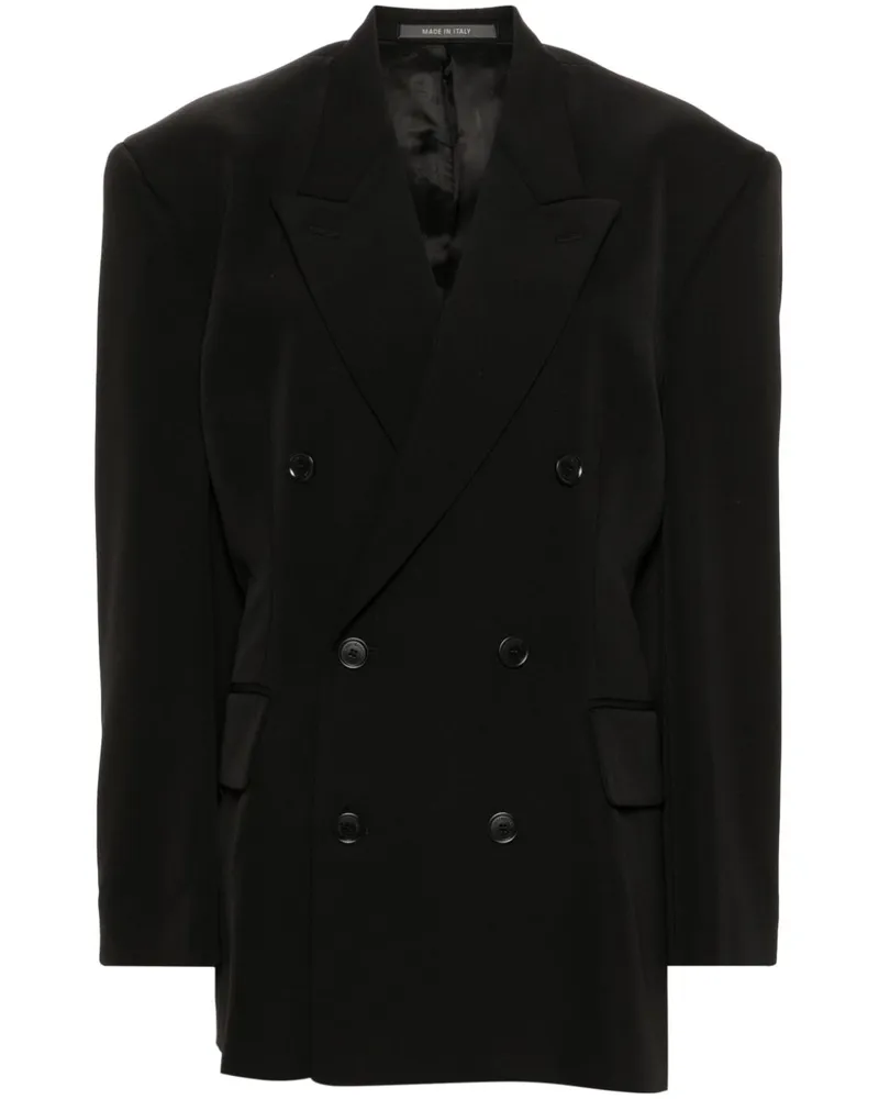 Balenciaga Blazer mit betonter Taille - Schwarz Schwarz