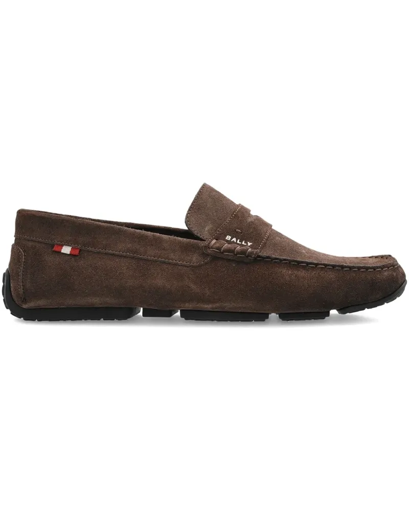 Bally Loafer aus Wildleder - Braun Braun
