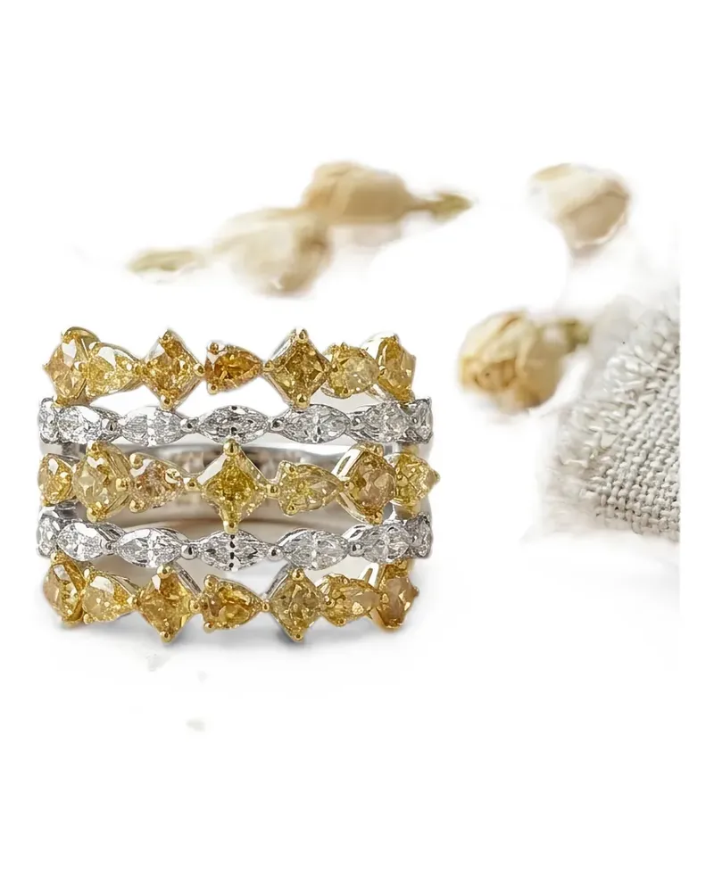HYT Jewelry Ring mit Diamanten - Gold Gold