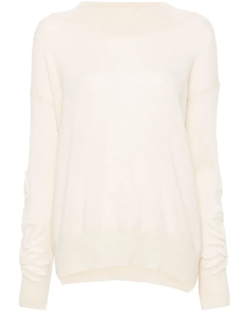 Ermanno Scervino Pullover mit Stickerei Weiß