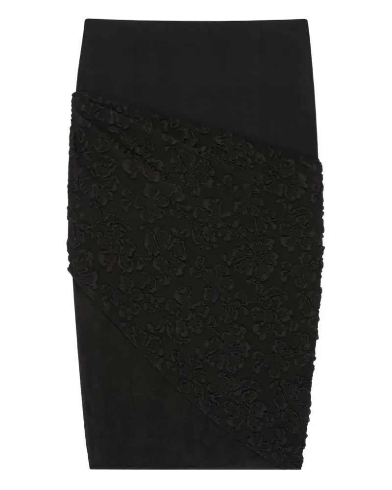 Givenchy floral-patterned high-waisted skirt - Schwarz Schwarz