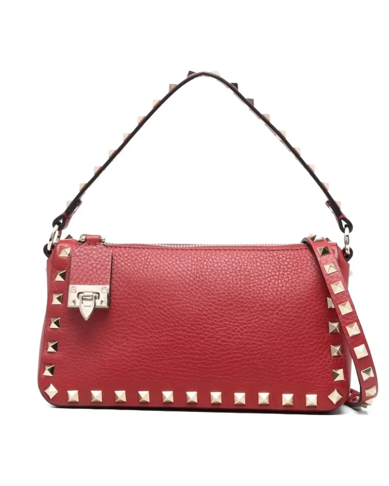 Valentino Garavani Kleine Rockstud Schultertasche - Rot Rot