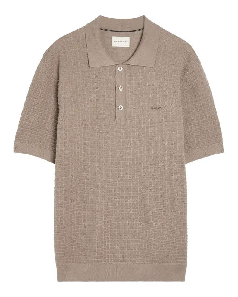 Gant Poloshirt mit kurzen Ärmeln - Nude Nude