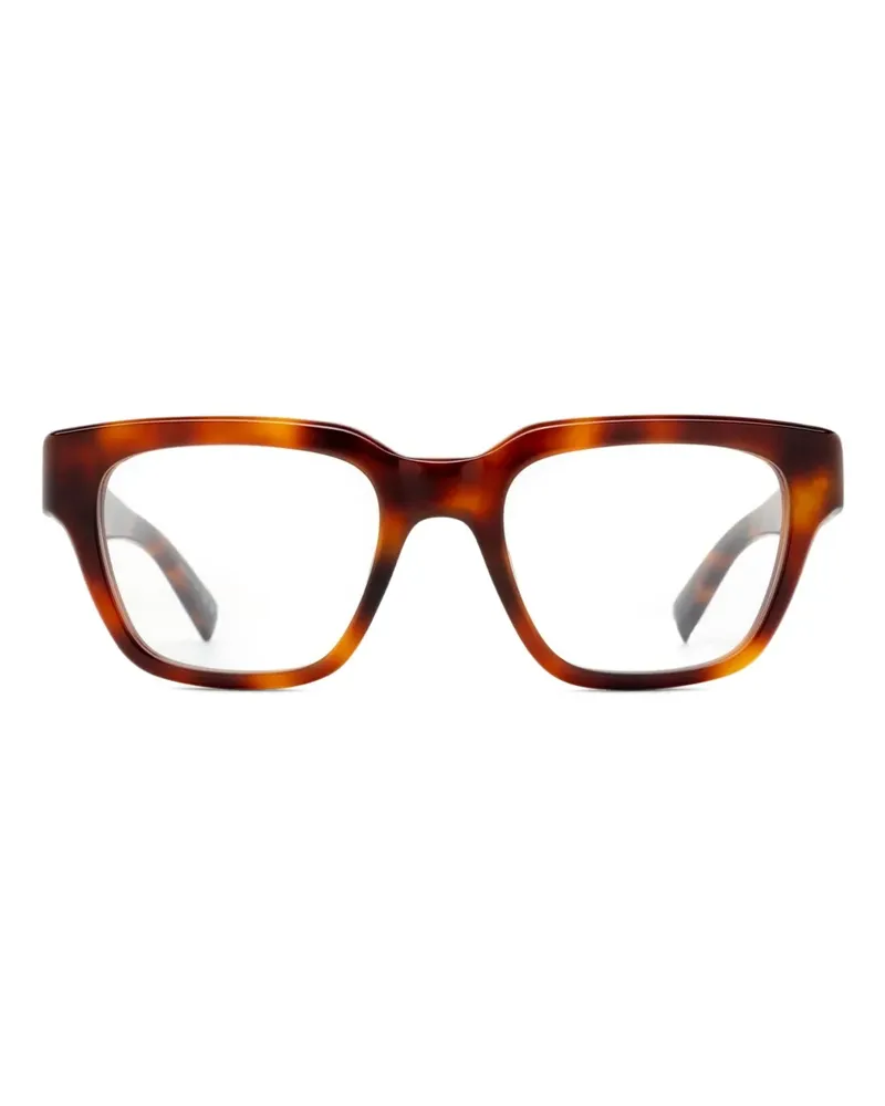 Saint Laurent Brille mit eckigem Gestell - Braun Braun