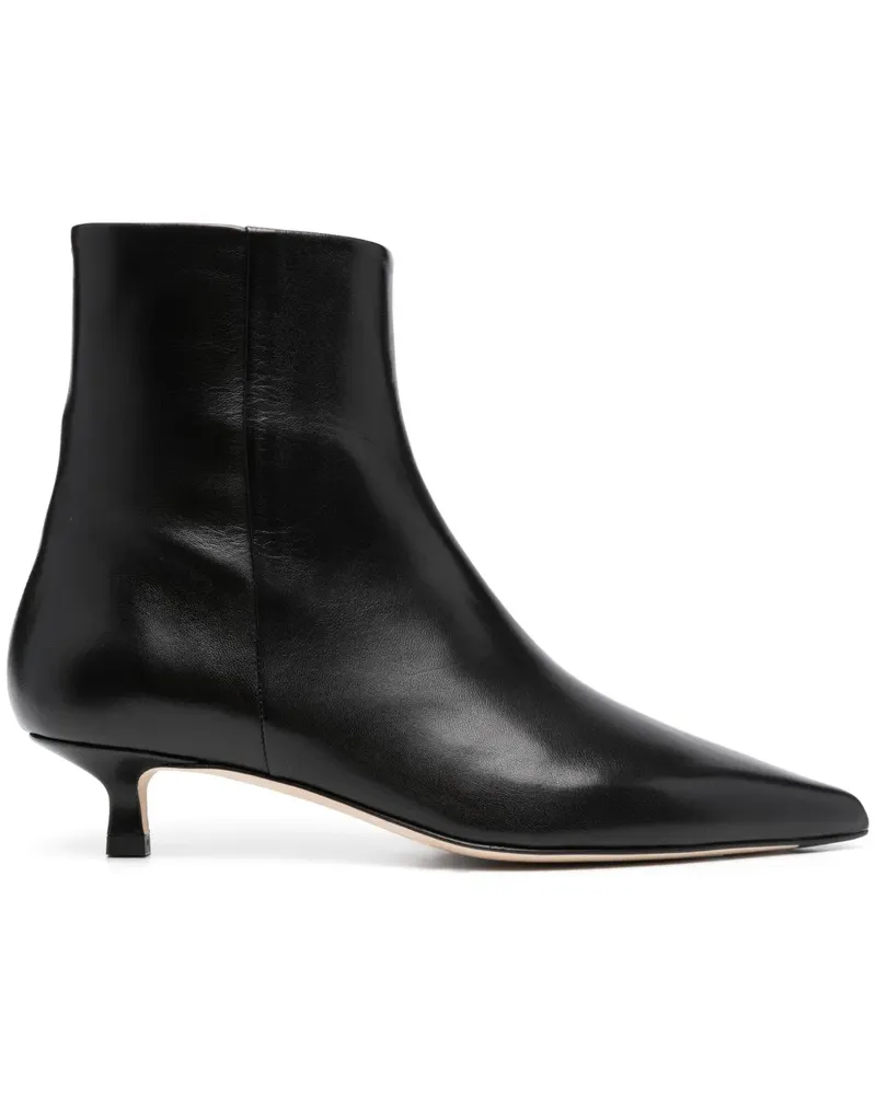 aeyde Stiefel mit spitzer Kappe 50mm - Schwarz Schwarz