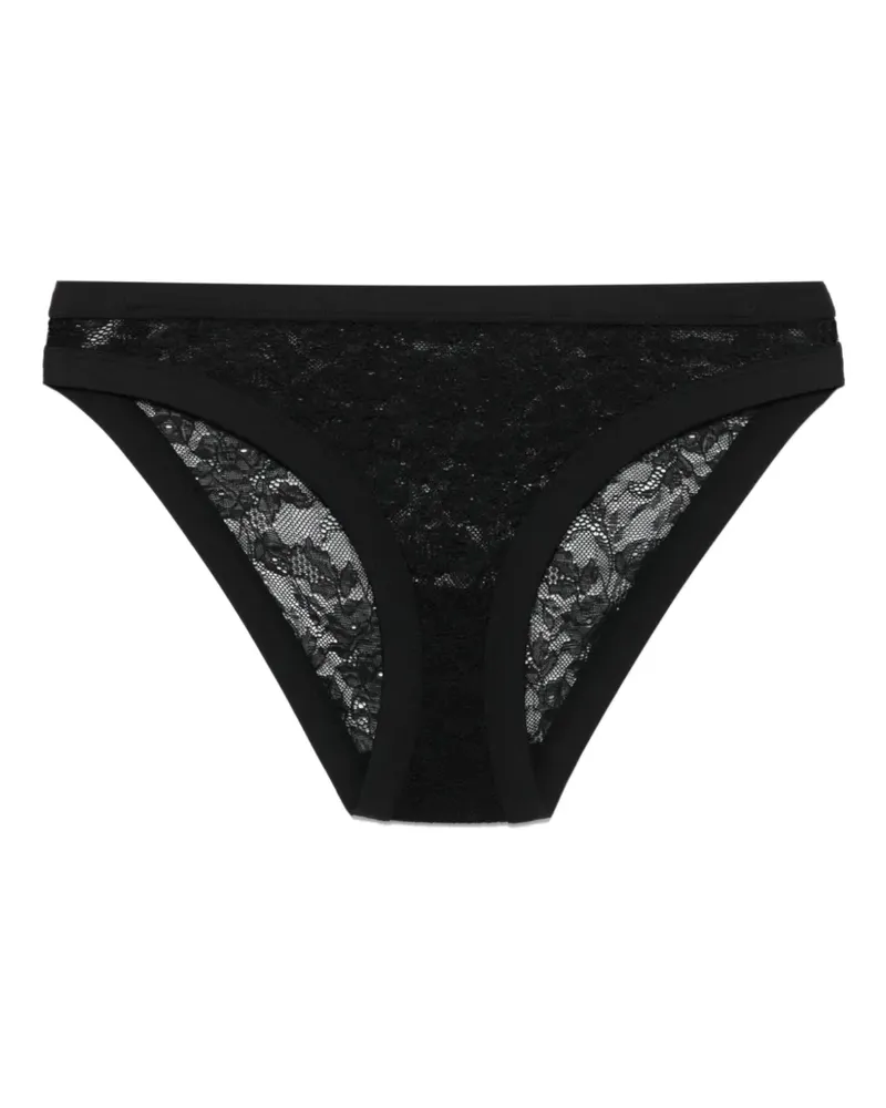 Marlies Dekkers Slip aus Spitze - Schwarz Schwarz