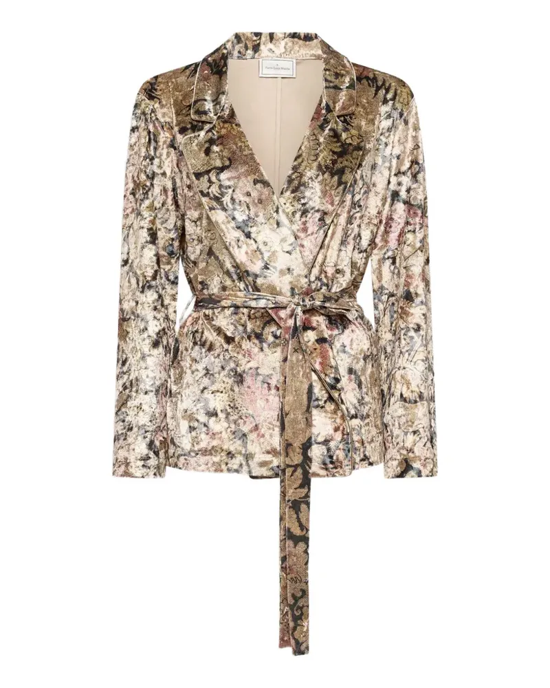 Pierre-Louis Mascia Ranat Blazer mit Gürtel - Nude Nude