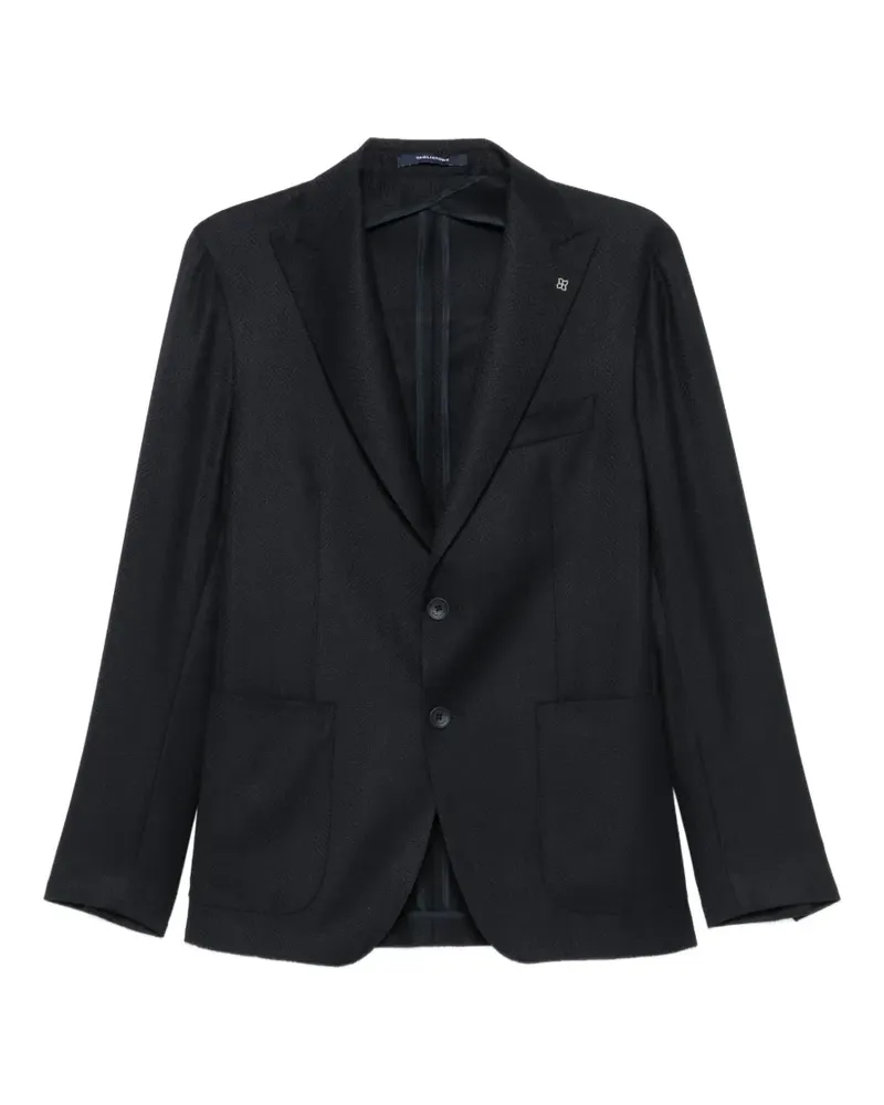 Tagliatore herringbone-weave blazer - Blau Blau