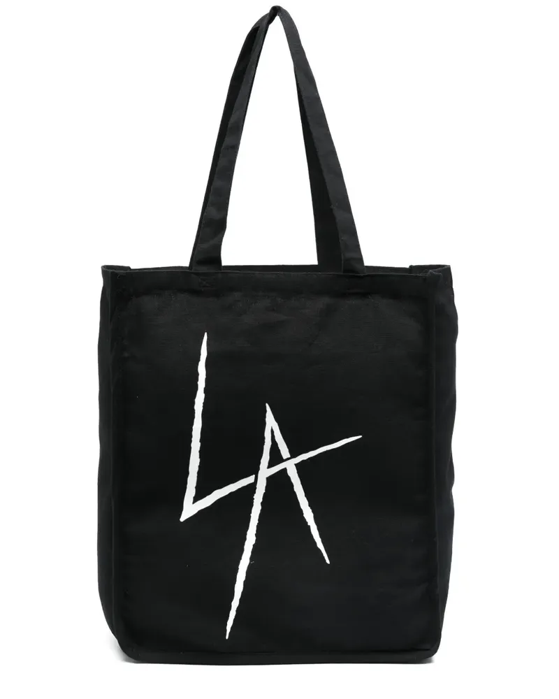 Local Authority LA Slash Tote Bag - Schwarz Schwarz
