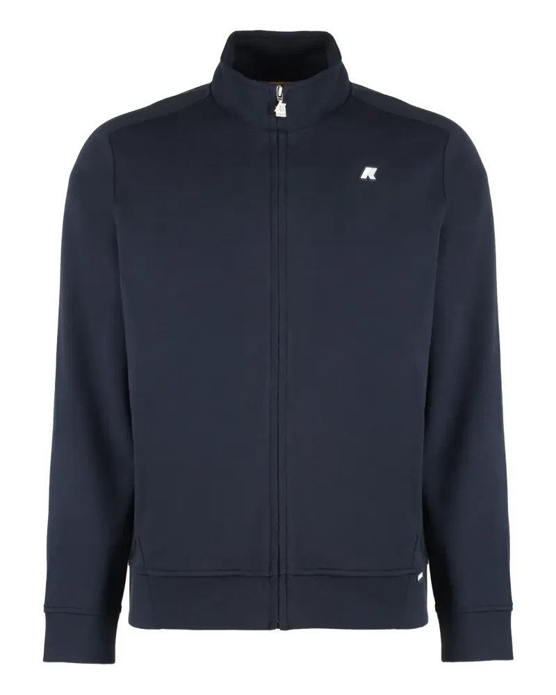 K-Way Sweatshirt mit Logo-Patch - Blau Blau