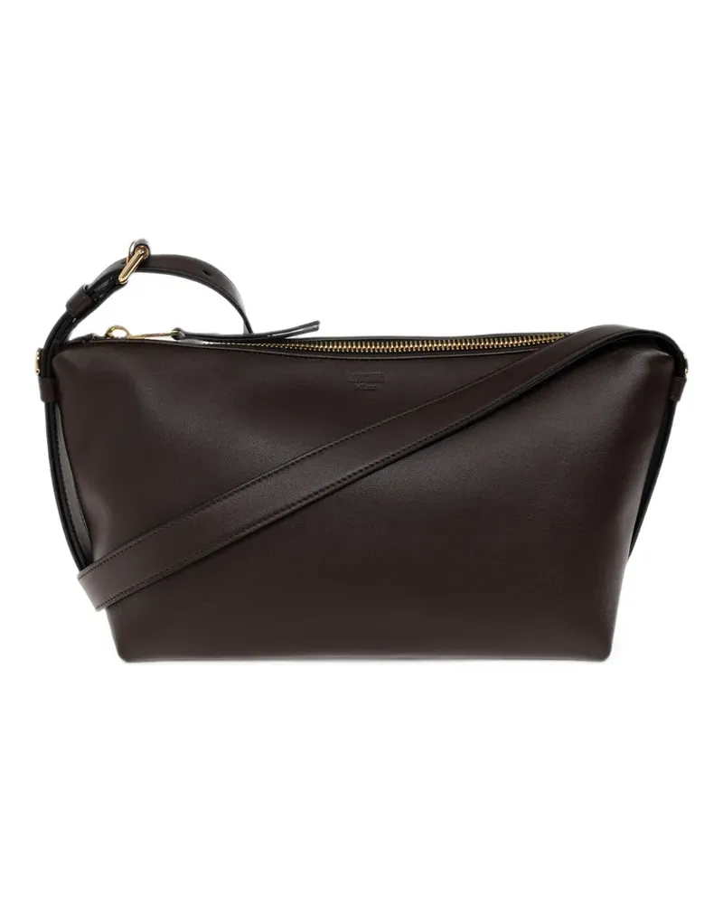 Moschino Schultertasche mit Logo-Prägung - Braun Braun