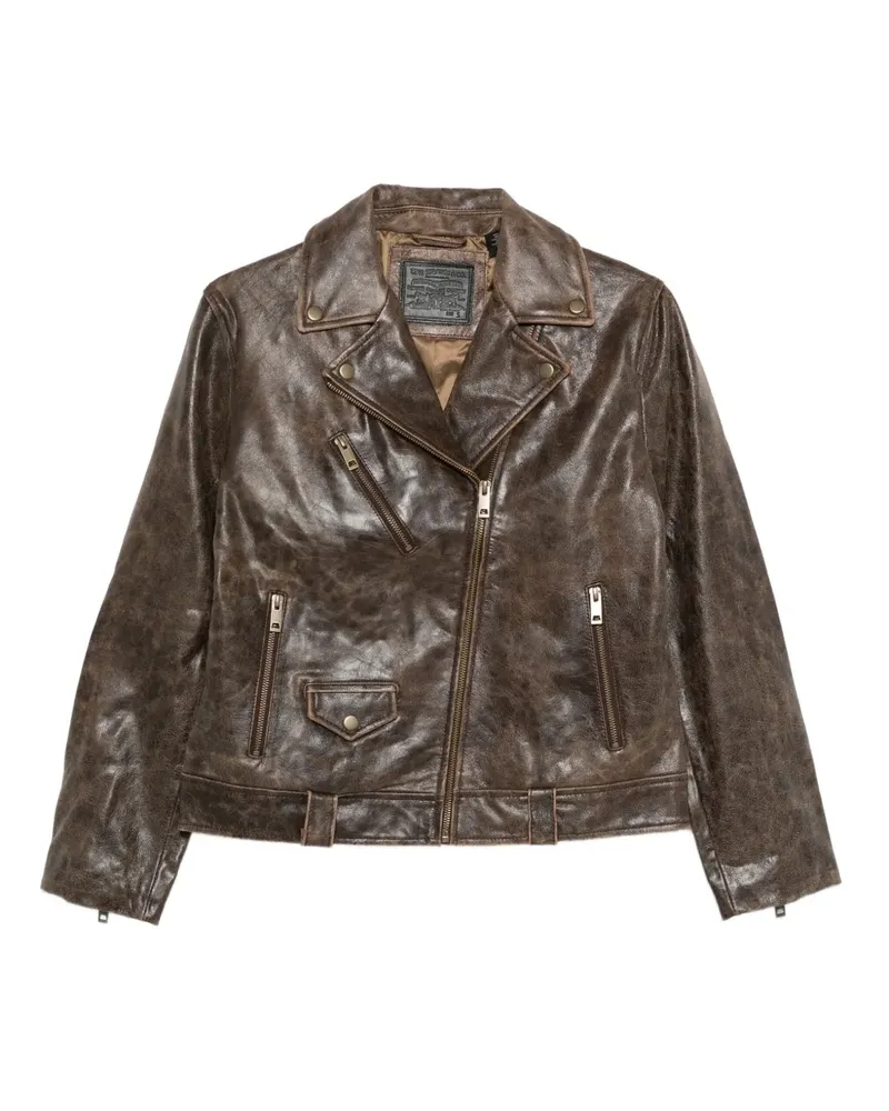 Levi's Klassische Lederjacke - Braun Braun