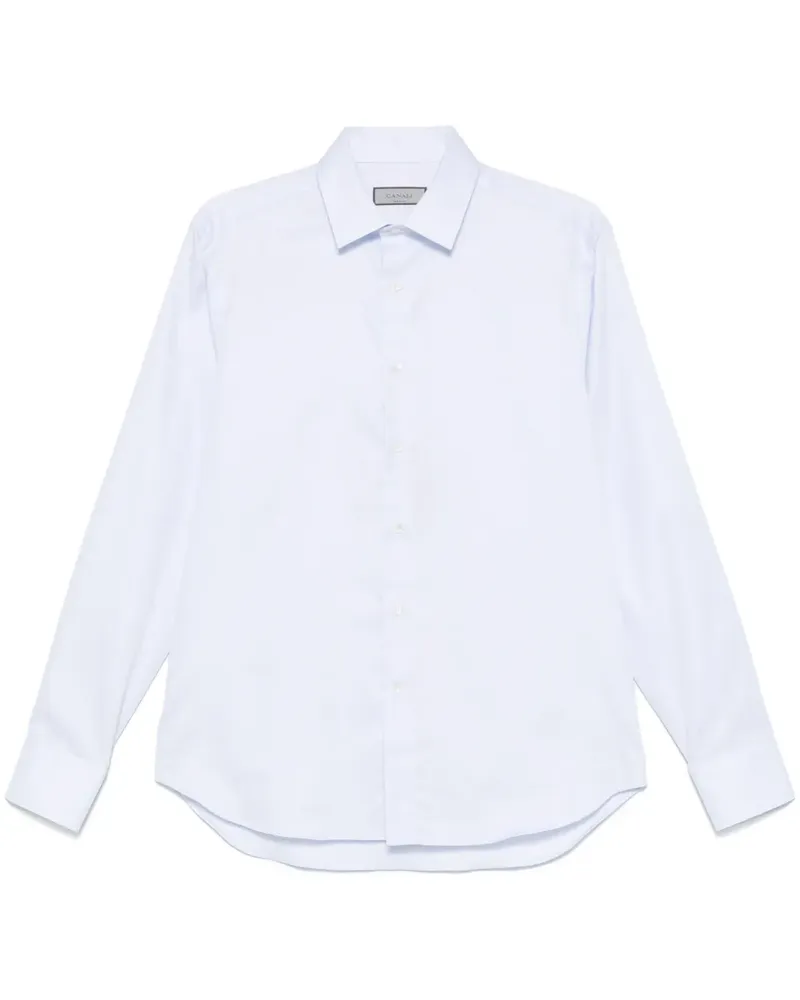 Canali Oxford-Hemd - Blau Blau