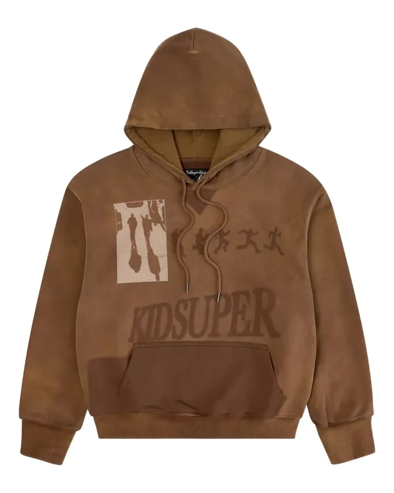 KidSuper Sun Faded Hoodie - Braun Braun
