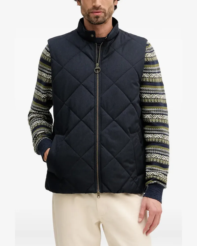 Barbour City Harrington quilted zip-up gilet - Blau Blau