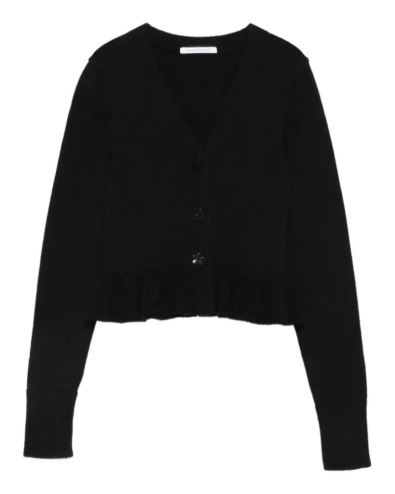 Cecilie Bahnsen Prisca ruffled cardigan - Schwarz Schwarz