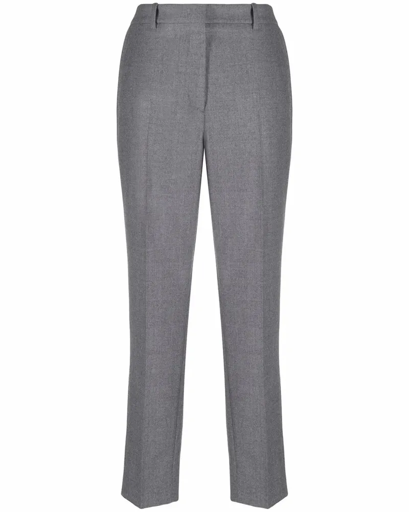 Incotex Gerade Cropped-Hose - Grau Grau