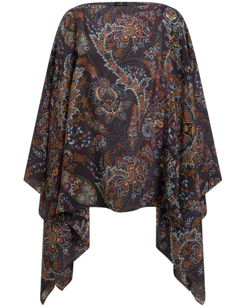 Etro Kaftan mit Print - Blau Blau