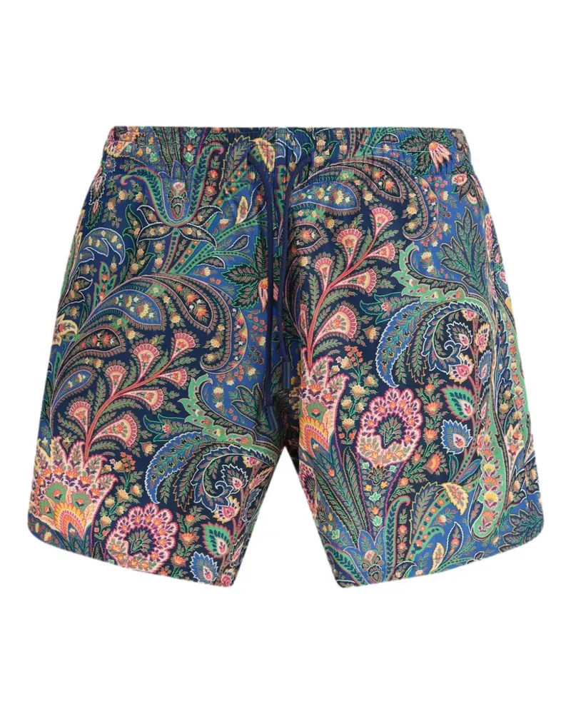 Etro Badeshorts mit Paisley-Print - Blau Blau
