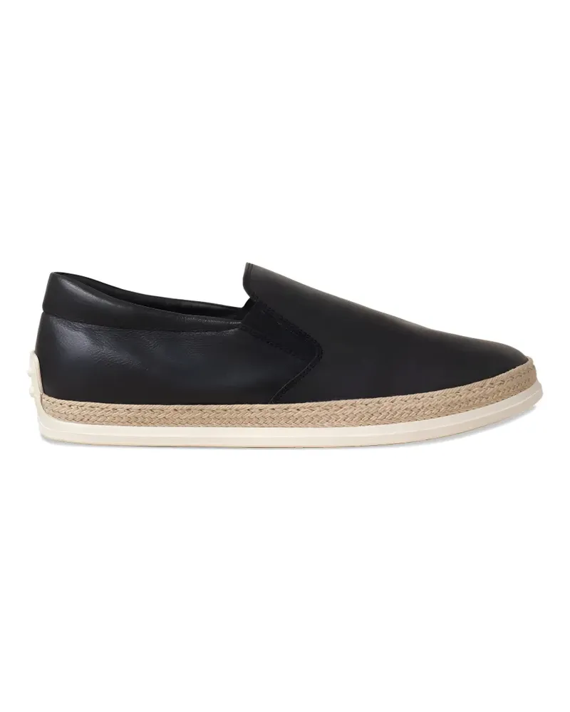 TOD'S braided-trim espadrilles - Schwarz Schwarz