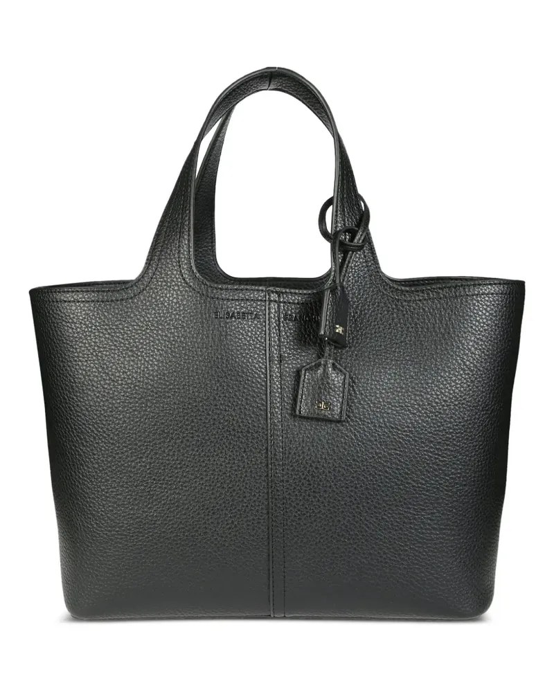 Elisabetta Franchi Tote Bag mit Logo-Anhänger - Schwarz Schwarz