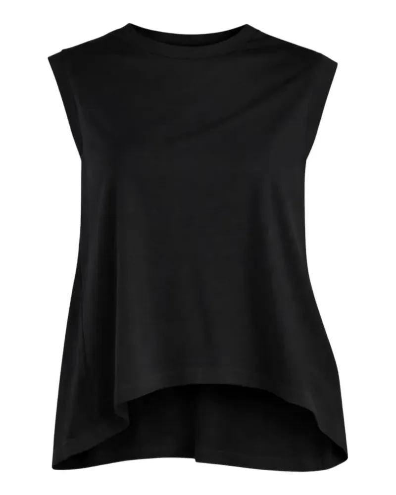 Dondup T-Shirt mit offenem Rücken - Schwarz Schwarz