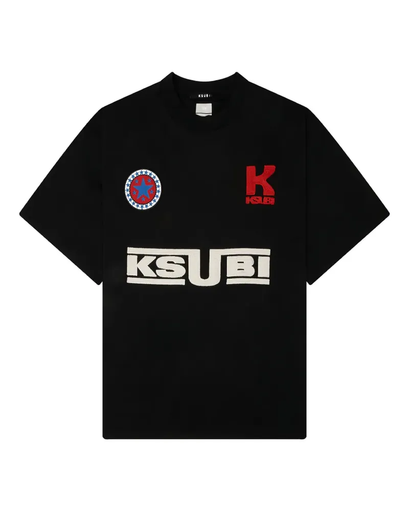 ksubi Zoom Halen T-Shirt mit Logo-Stickerei - Schwarz Schwarz