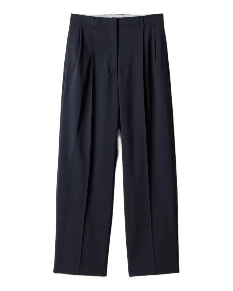 Miu Miu Hose mit Bundfalten - Blau Blau