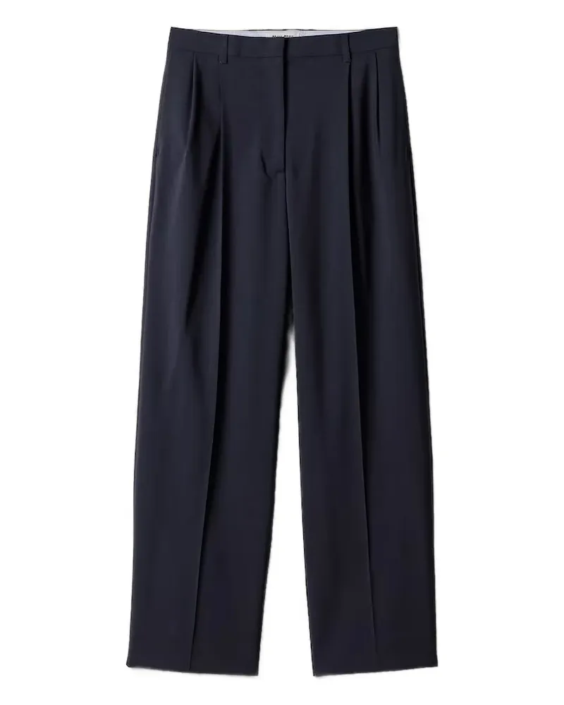 Miu Miu Hose mit Bundfalten - Blau Blau