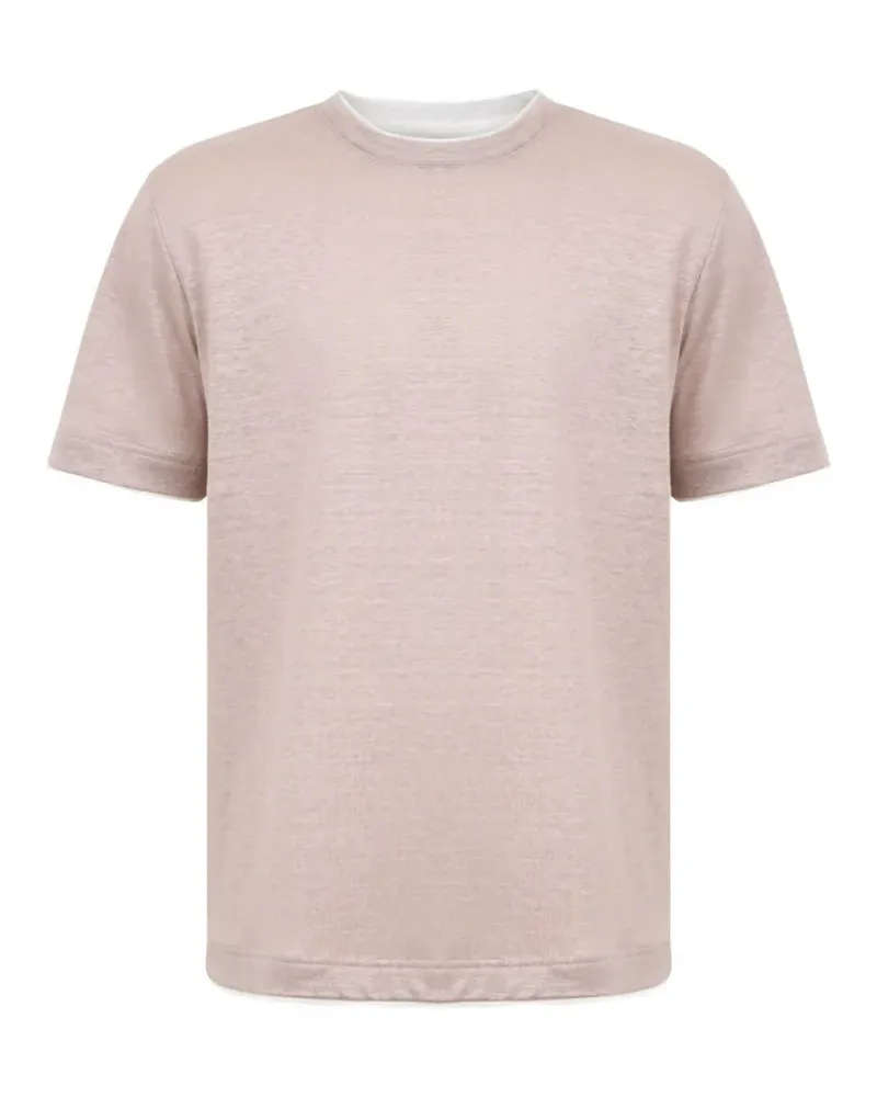 Eleventy Klassisches T-Shirt - Rosa Rosa
