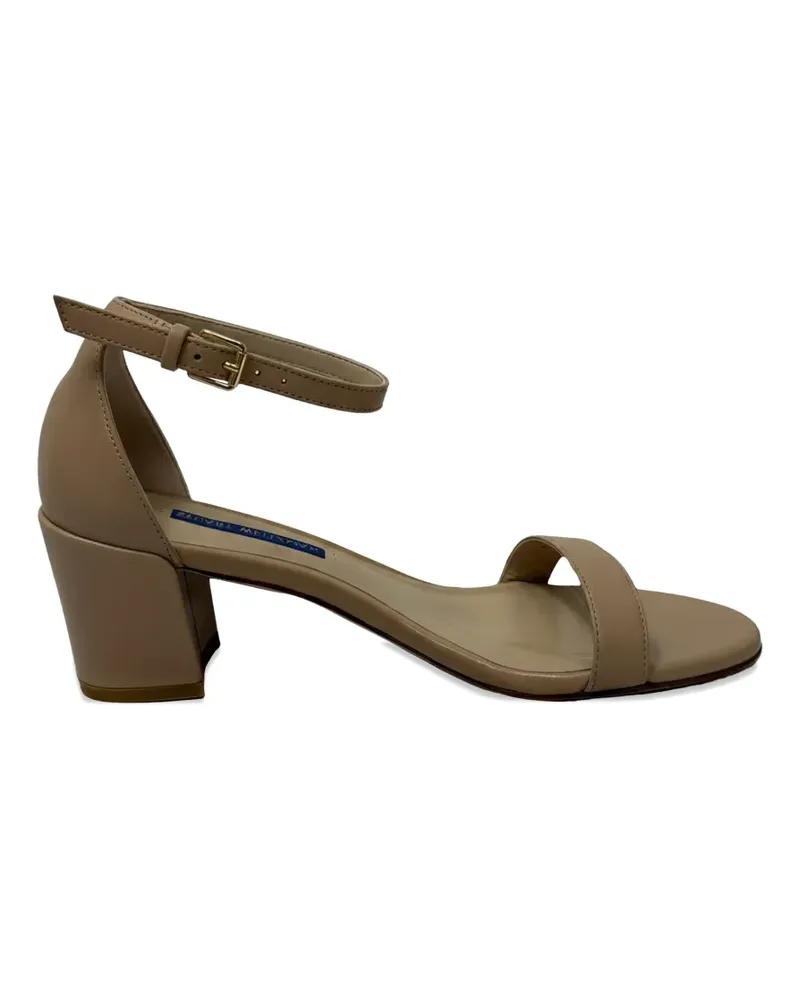 Stuart Weitzman Nudist block sandals - Nude Nude