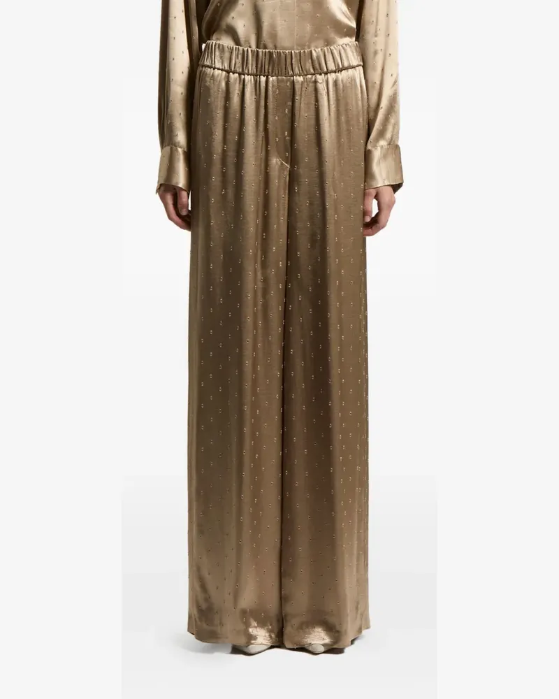 Peserico Gepunktete Hose - Gold Gold