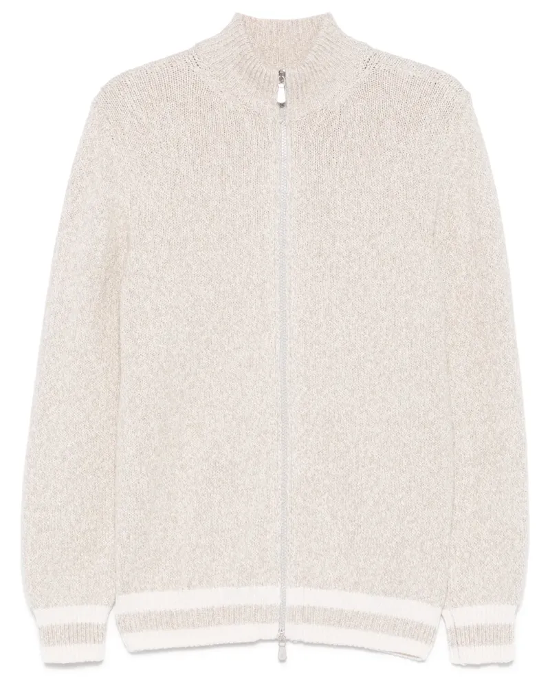 Eleventy Cardigan aus Baumwolle - Nude Nude