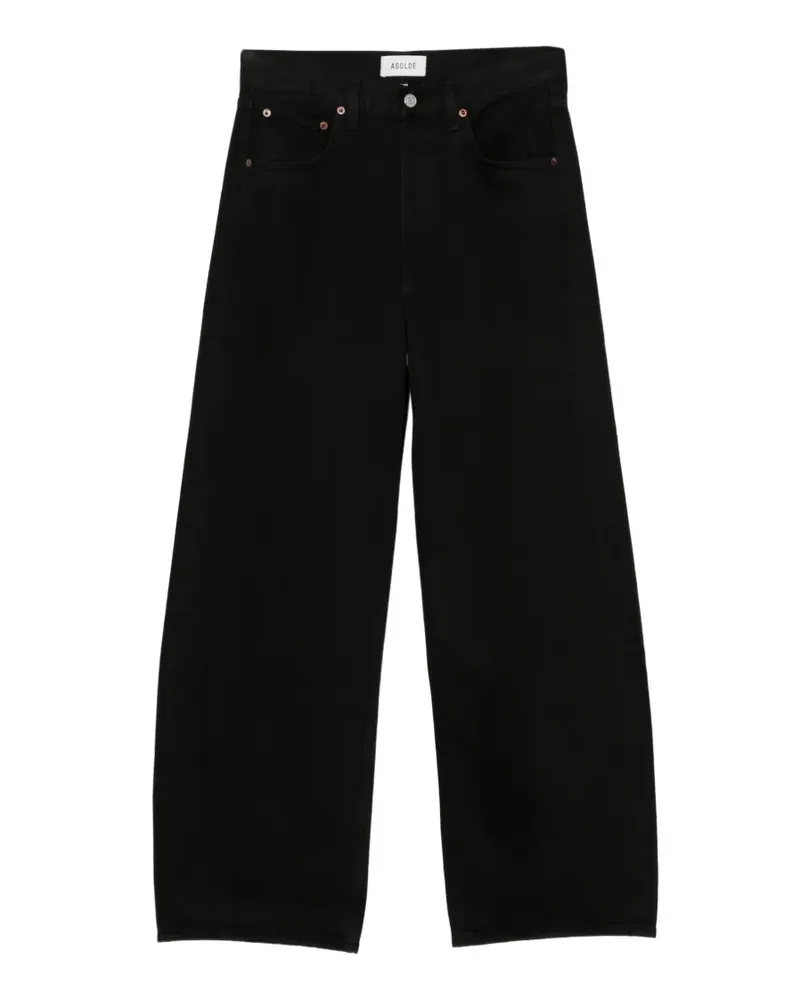 AGOLDE Weite Jeans im Five-Pocket-Design - Schwarz Schwarz