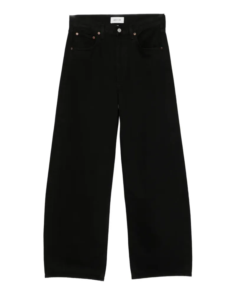 AGOLDE classic five pockets wide-leg jeans - Schwarz Schwarz