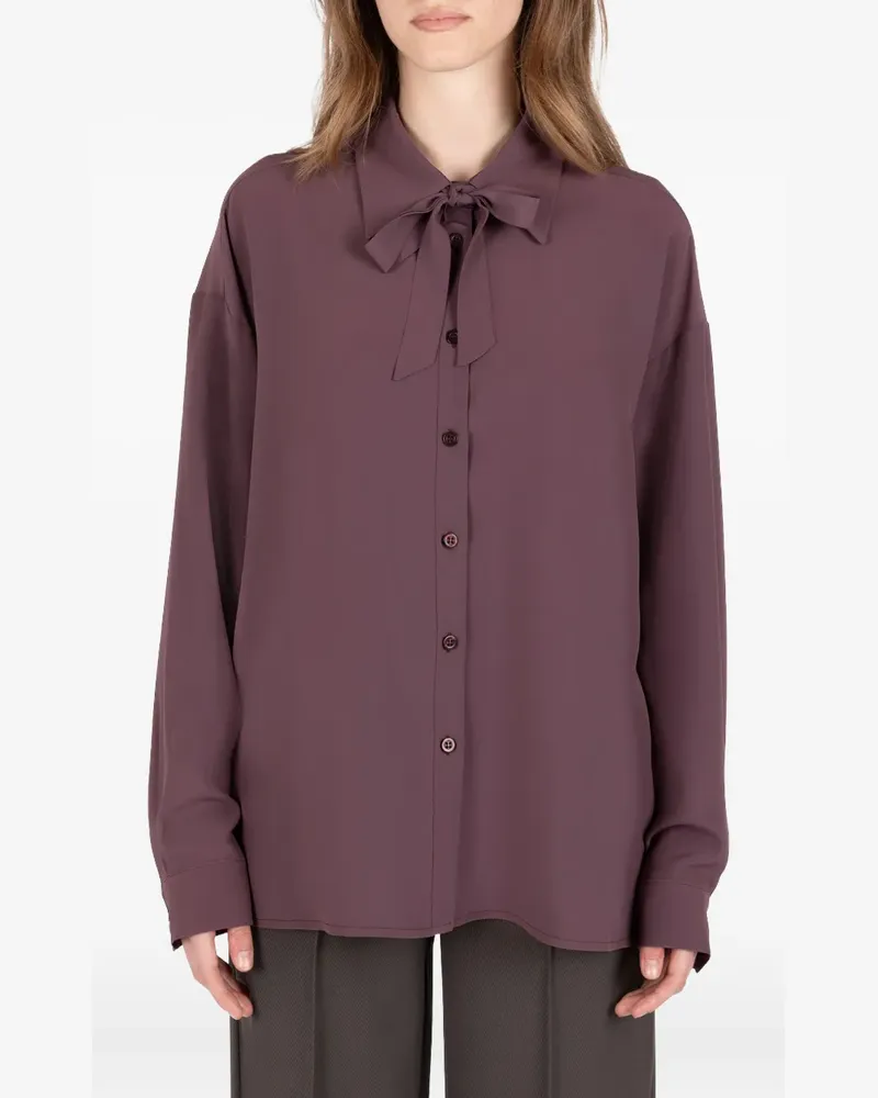 Société Anonyme Hemd mit Schleife - Violett Violett