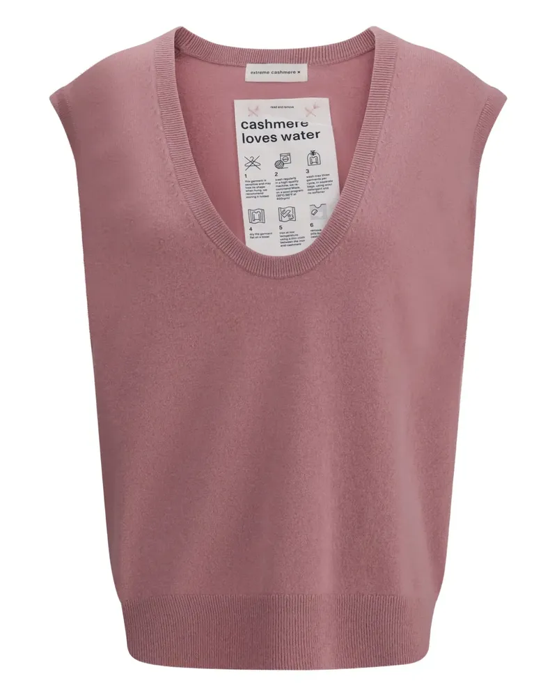 extreme cashmere Pullunder mit V-Ausschnitt - Rosa Rosa