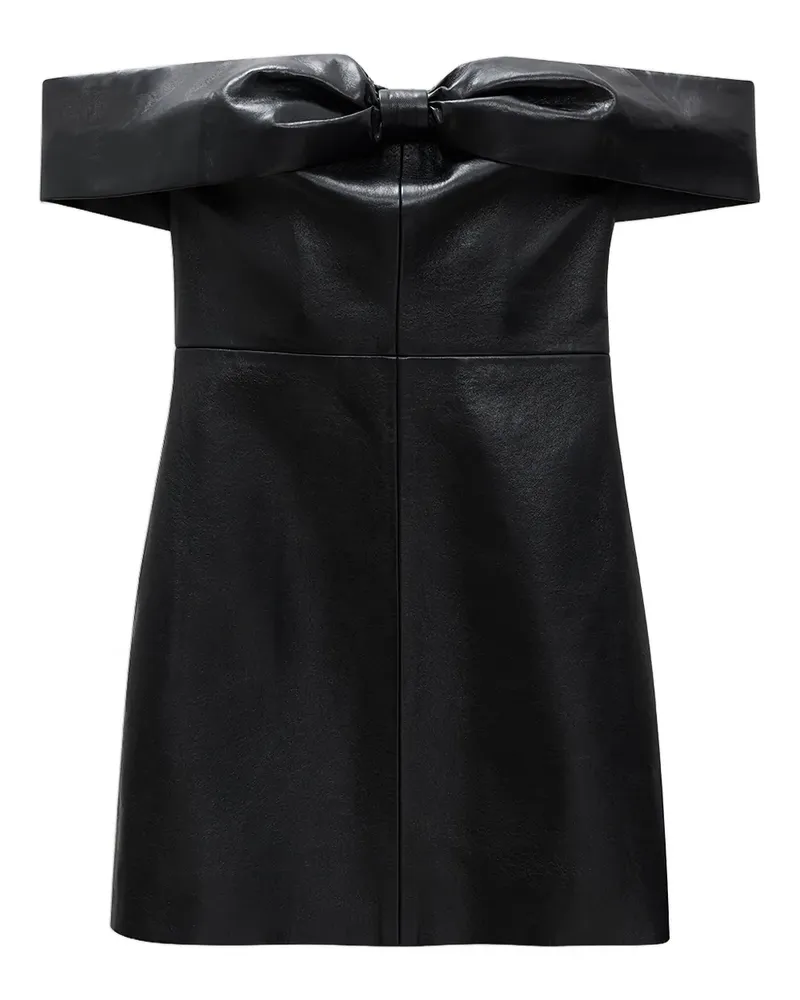 Anine Bing Minikleid mit Schleife - Schwarz Schwarz