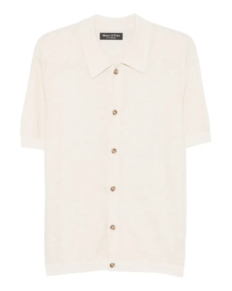 Marc O'Polo button-up short-sleeve shirt - Nude Nude