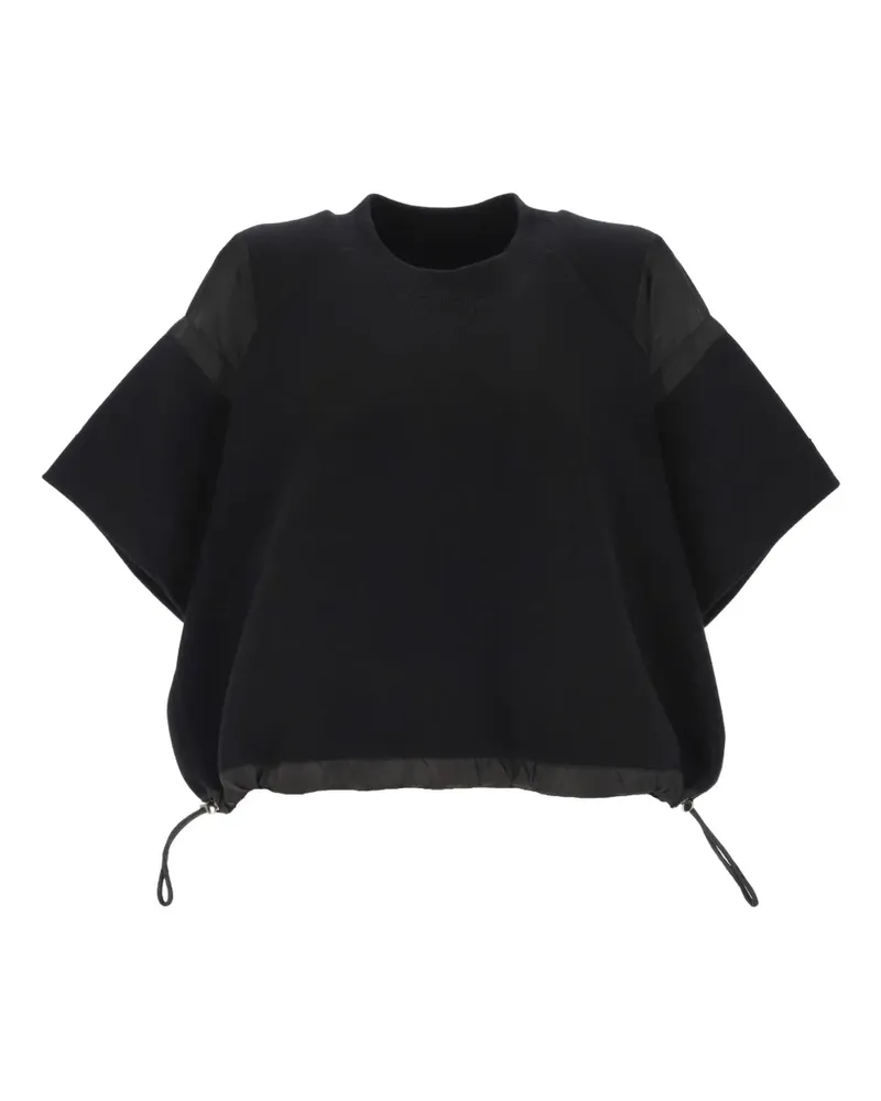 Sacai Stricktop mit Kordelzug - Schwarz Schwarz