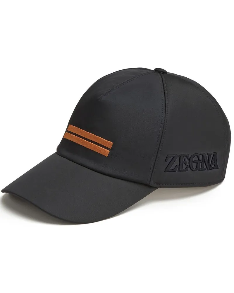Ermenegildo Zegna Technical Baseballkappe - Schwarz Schwarz